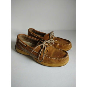 Sperry Intrepid Top Sider Womens 7.5 Boat Shoes Brown Tan 9774811